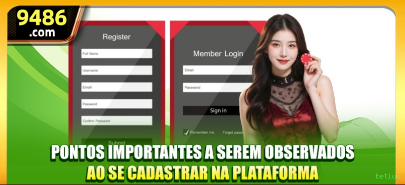 Imagem promocional do login da betlua